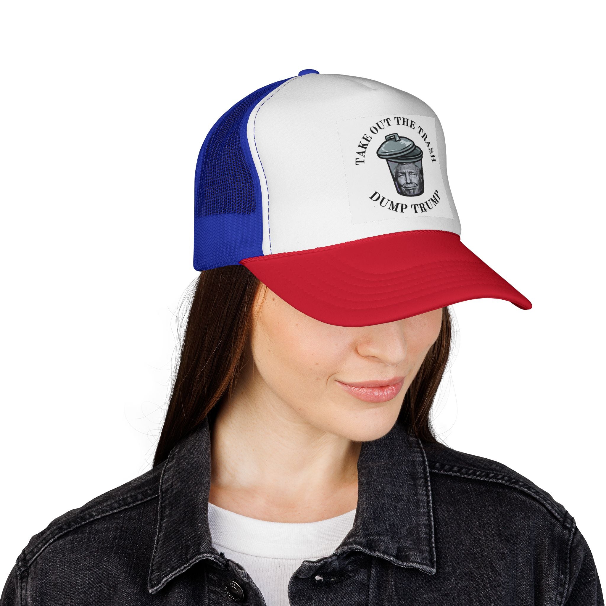 Trucker Hat — "Take Out the Trash, Dump Trump" Political Protest Cap